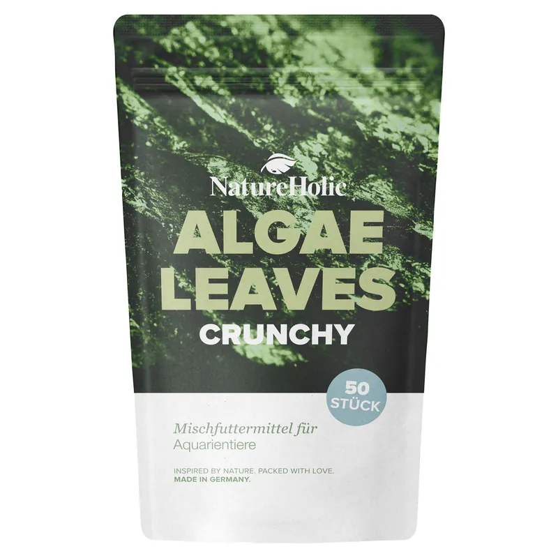 NatureHolic AlgaeLeaves, Algenfutterblätter, 50 Stück Geprüft